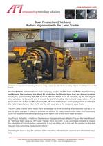 Steel production  (Flat iron): Rollers alignment with Laser Tracker
