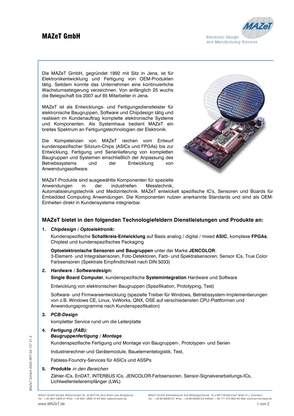 General presentation of MAZeT - MAZeT