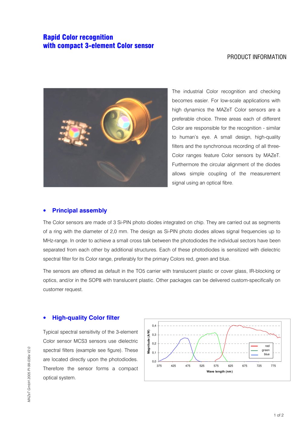 Product information - MCS3 - MAZeT