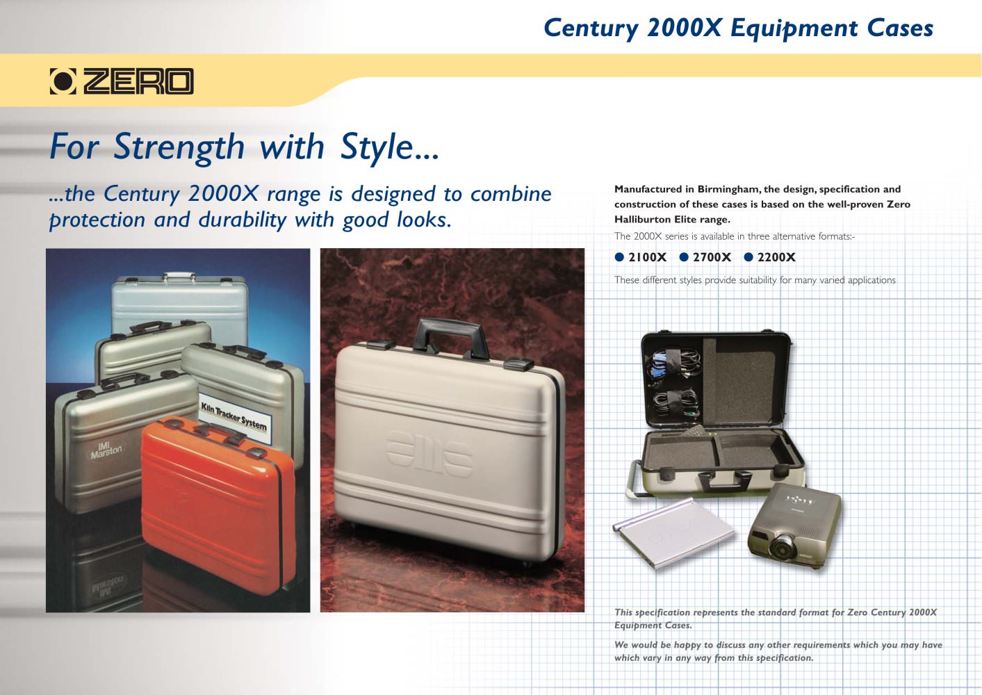 Century 2000X aluminium attache style instrument/equipment cases - Zero Manufacturing
