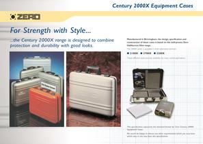 Century 2000X aluminium attache style instrument/equipment cases