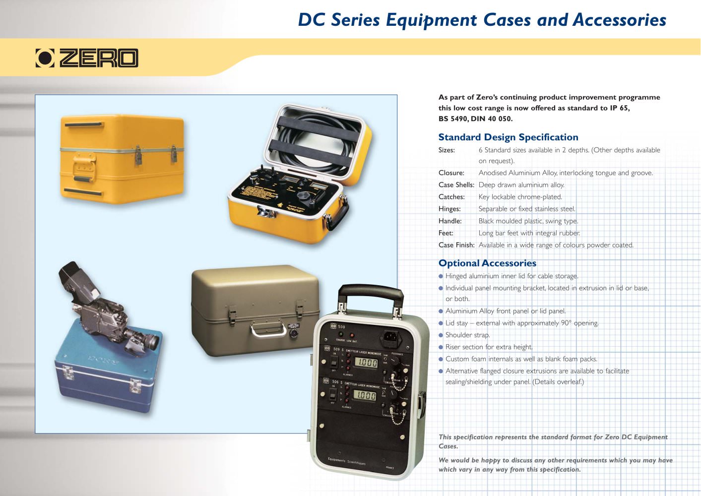DC EU made Deep drawn aluminium Instrument case - Zero Manufacturing
