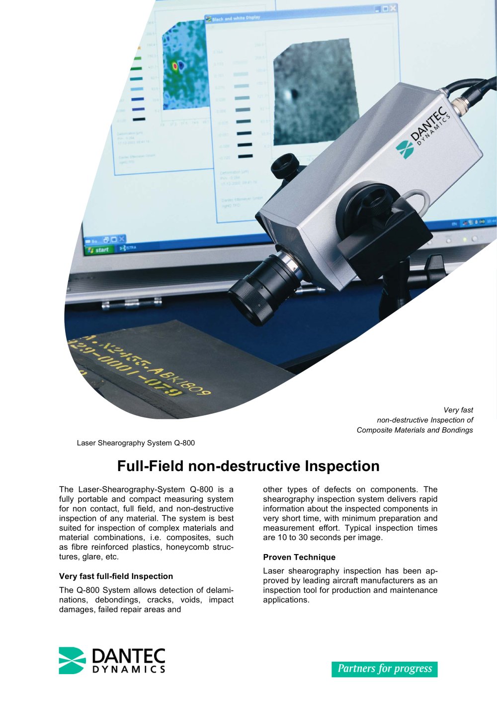 Laser shearography (Q-800) - Dantec Dynamics A/S