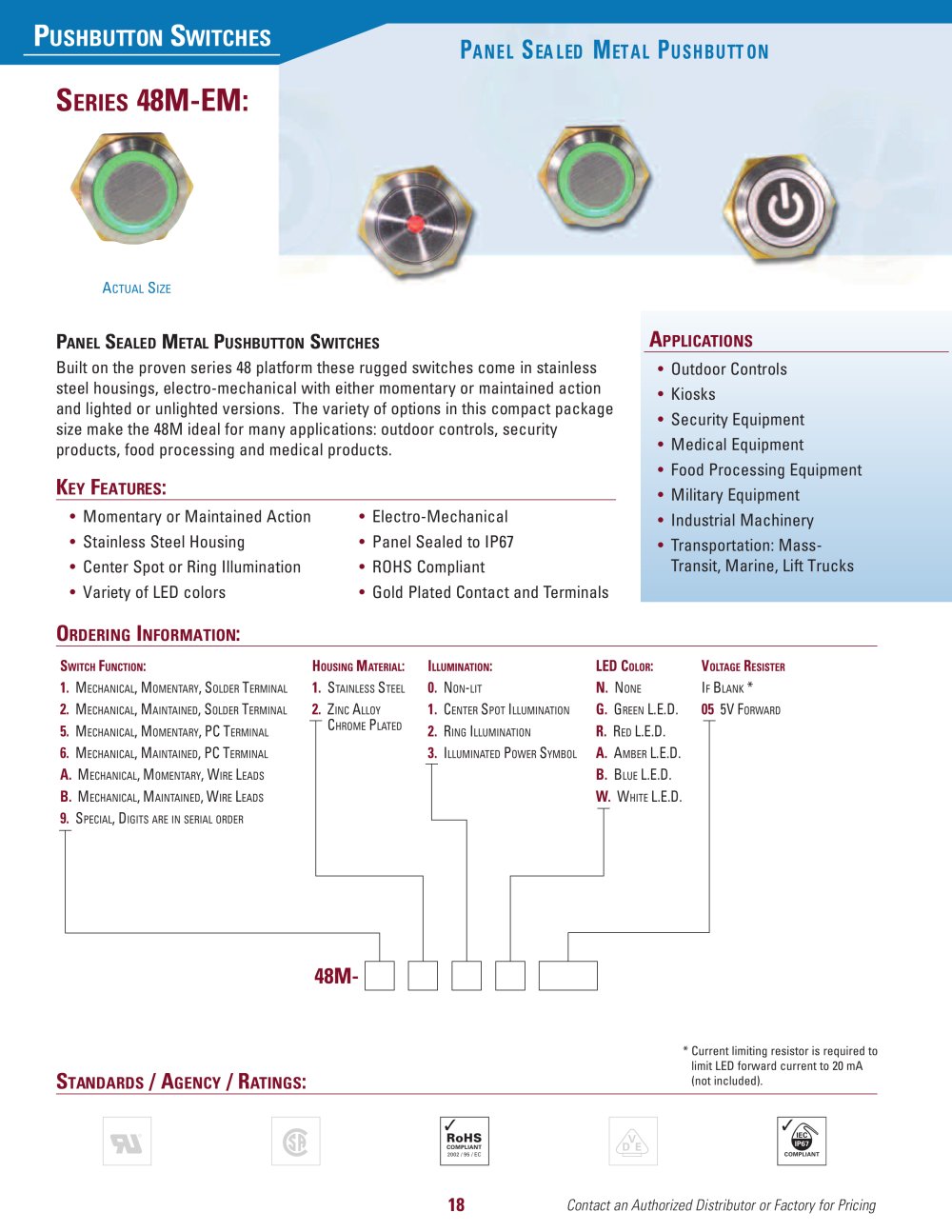 ITW Series 48M - ITW Switches
