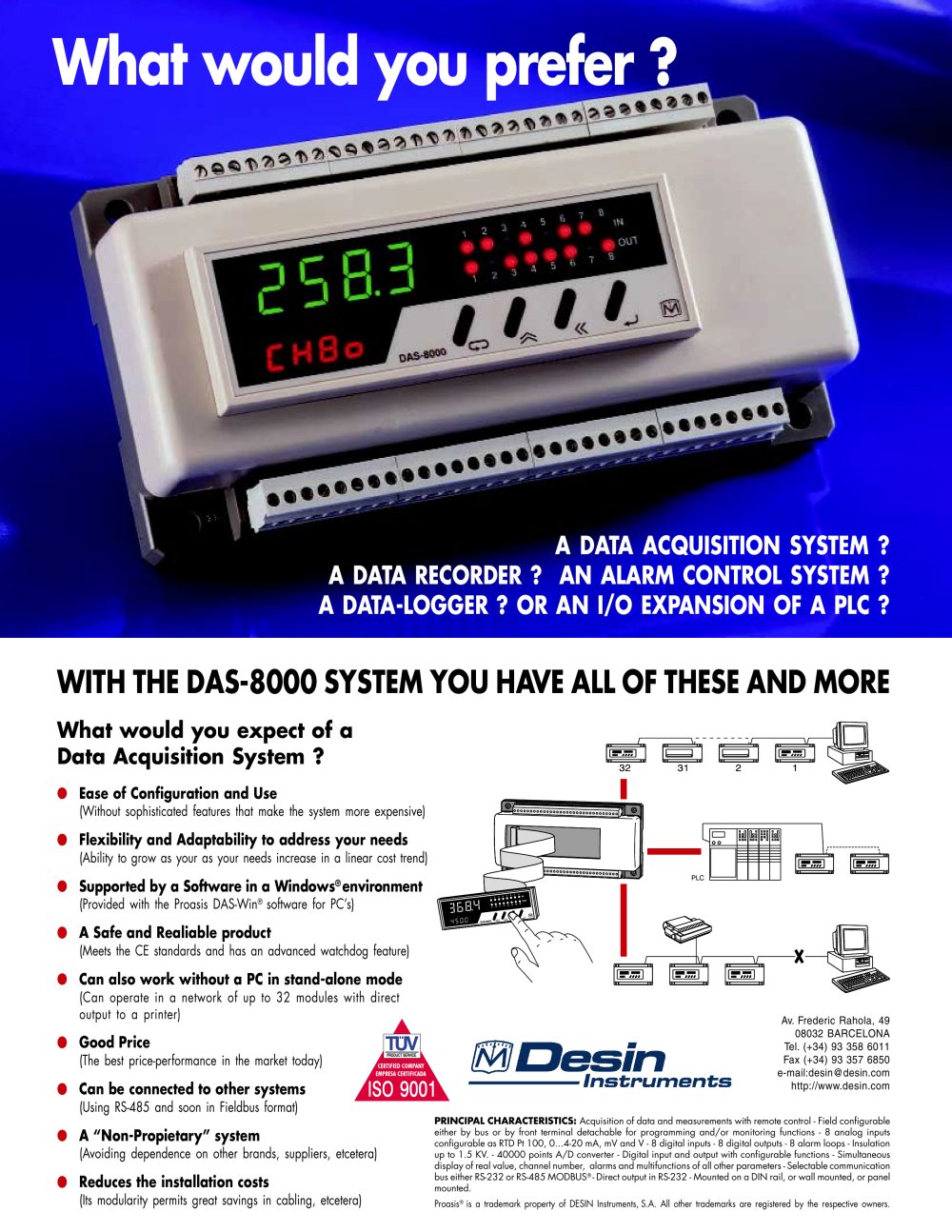 Data Adquisition System - Desin Instruments