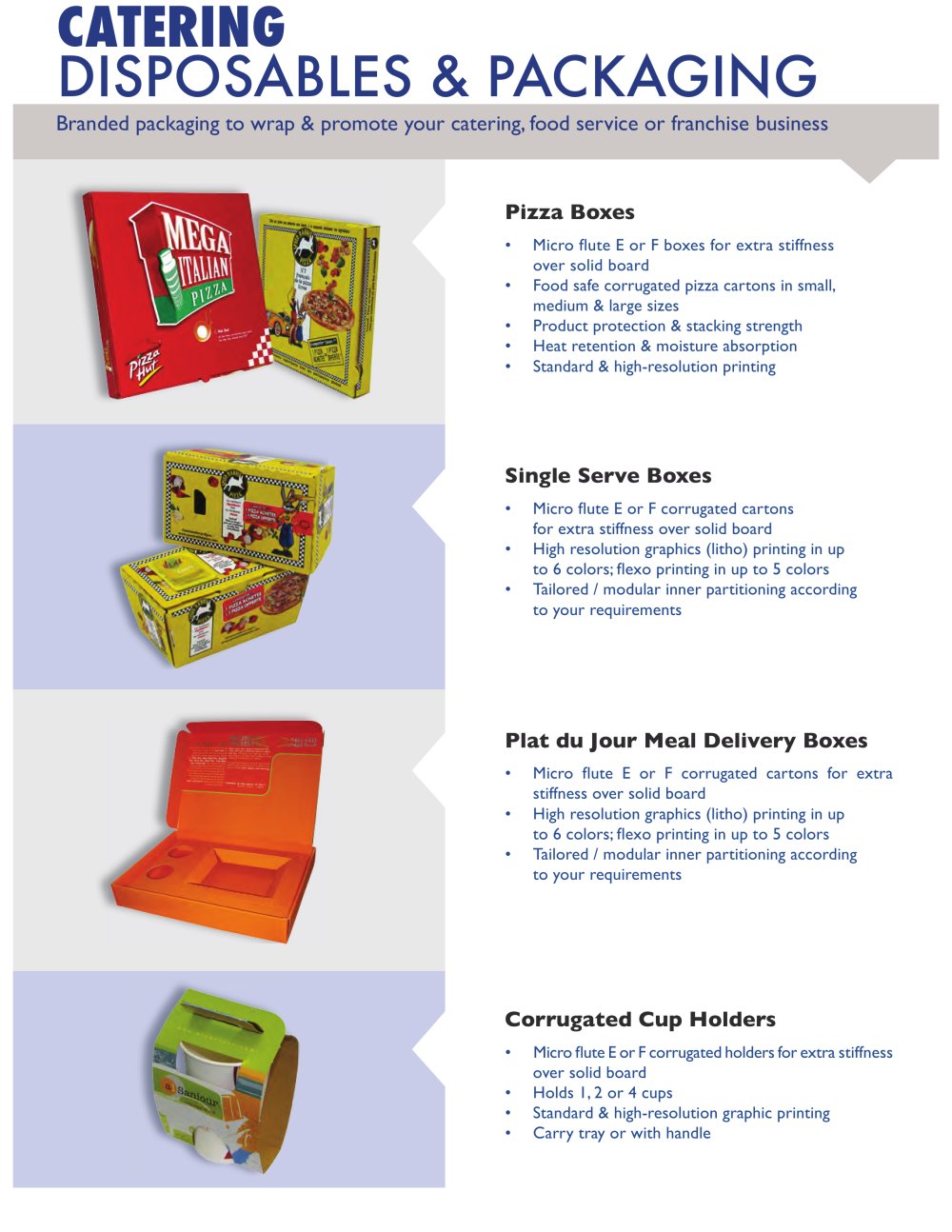 catering packaging - Eredi Caimi