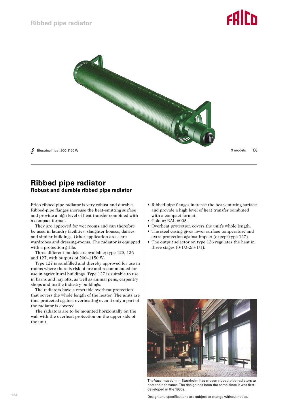 Ribbed pipe radiator - FRICO