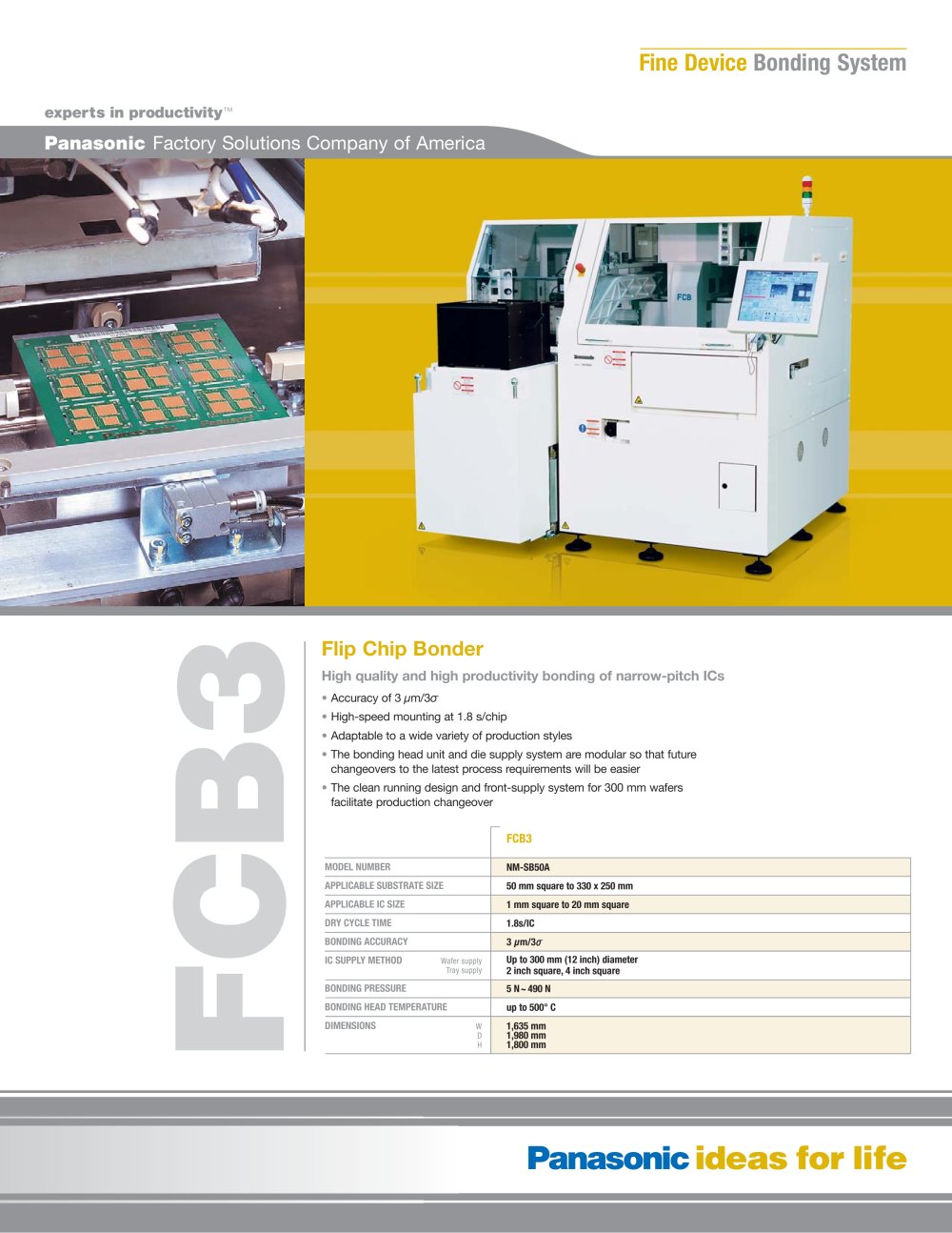 Panasonic FCB3 - Panasonic Factory Automation Company
