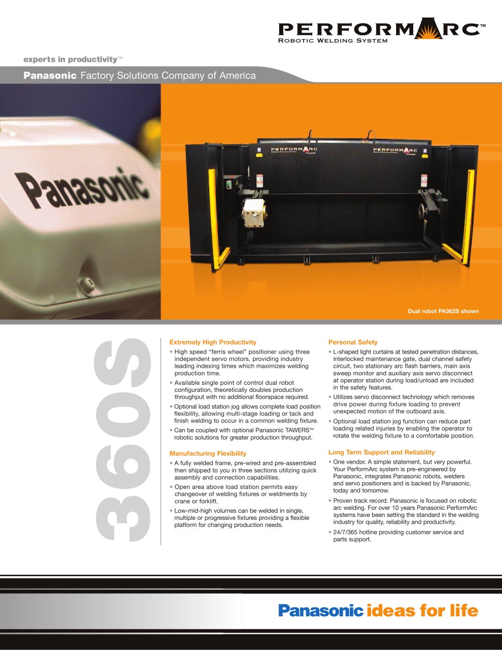 Panasonic PA360S - Panasonic Factory Automation Company