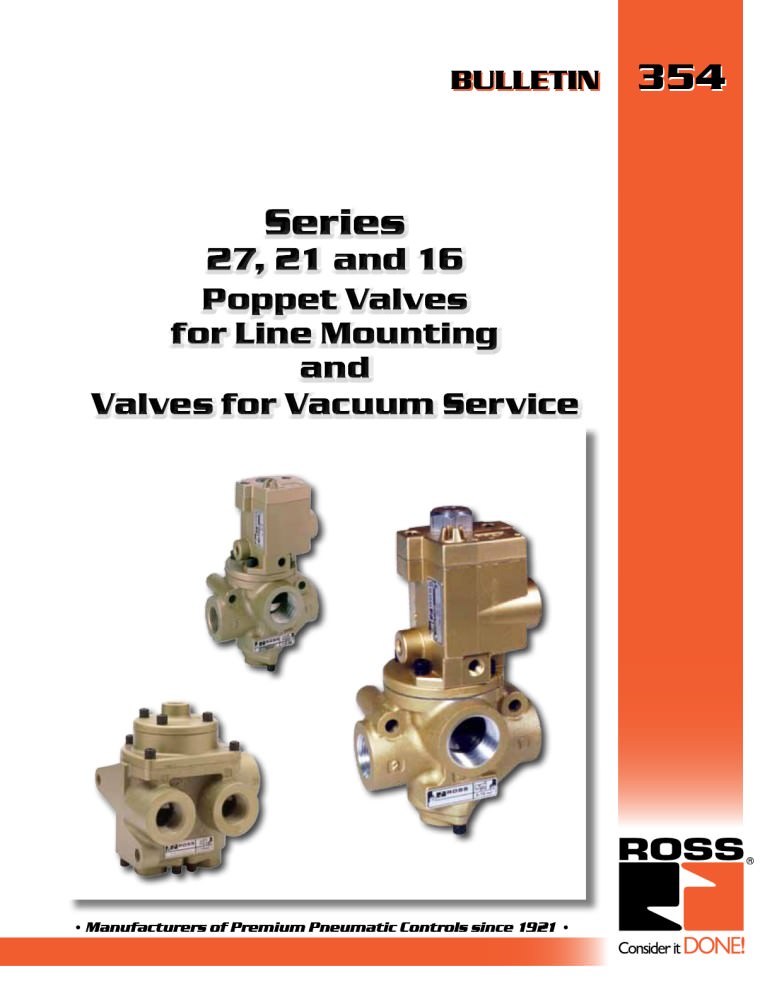 poppet valve - ROSS Controls