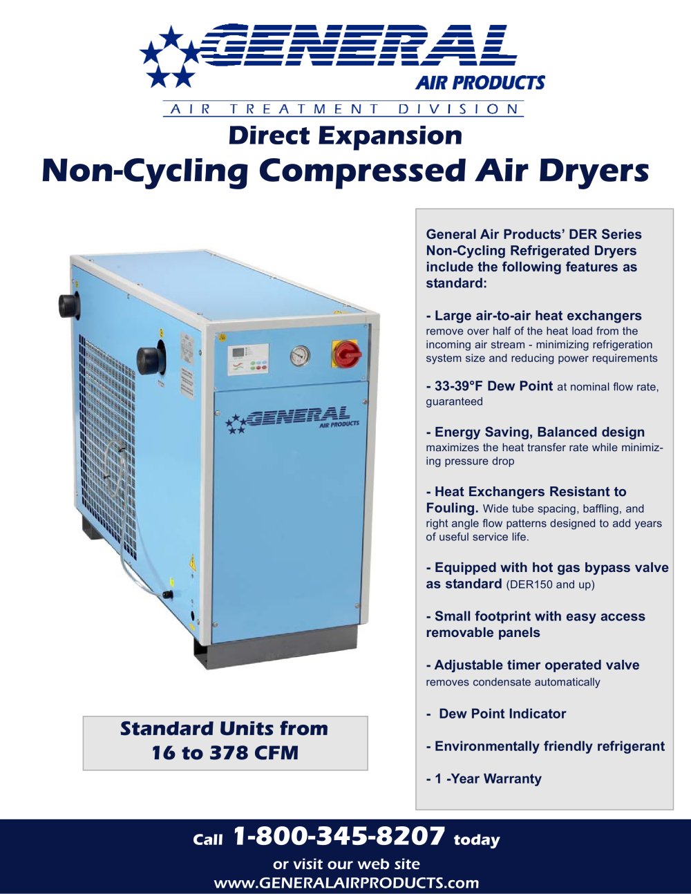 Non-Cycling Compressed Air Dryers - General Air Products