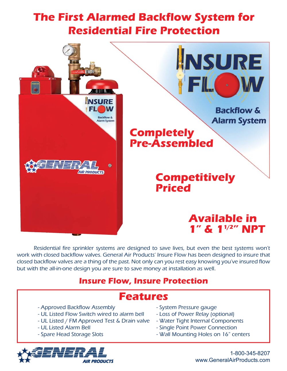 The First Alarmed Backflow System for Residential Fire Protection - General Air Products