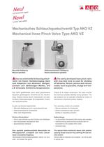 Manual and Control Pinch Valves - VZ Series