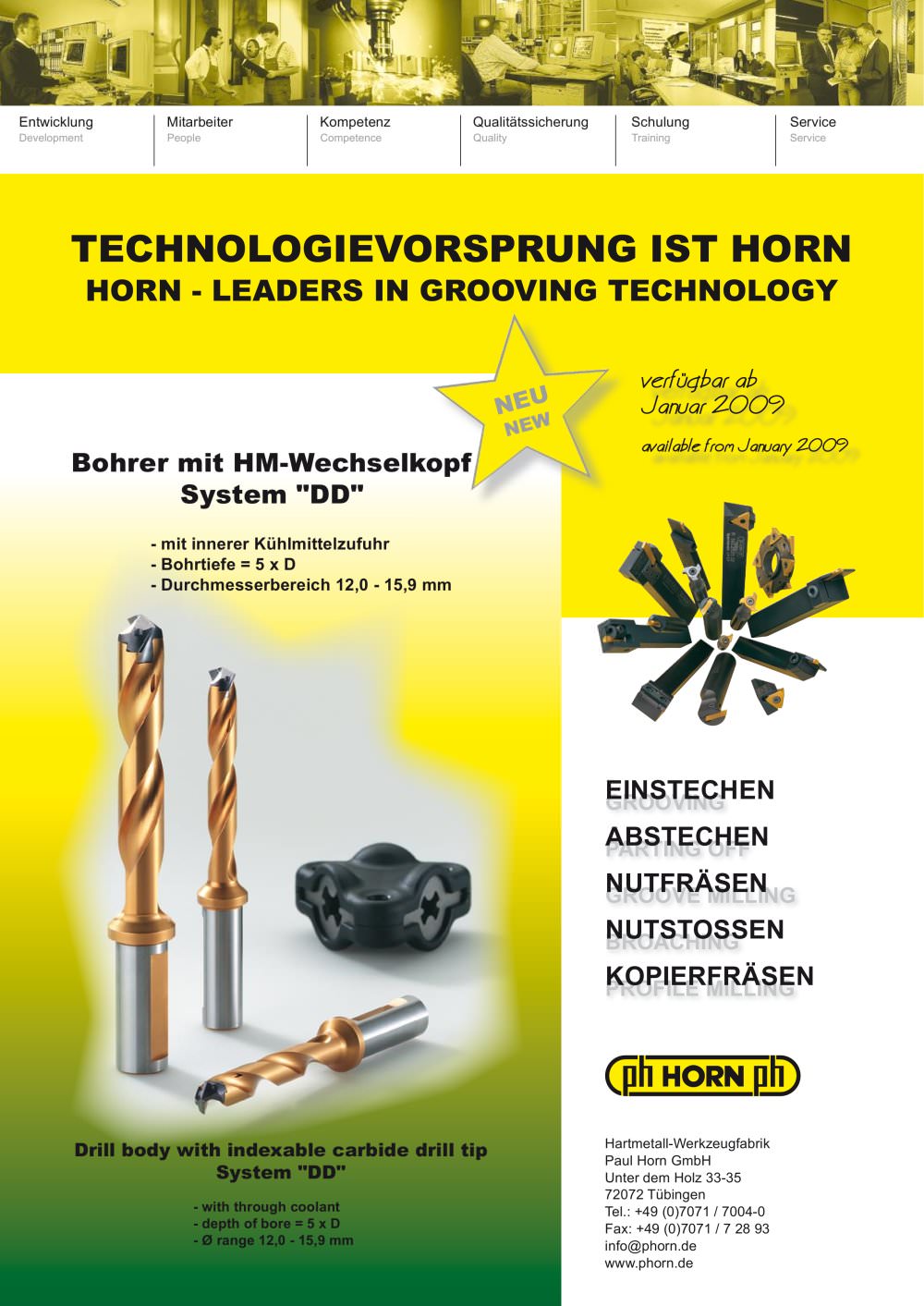 solid carbide twist drill bit - Paul Horn