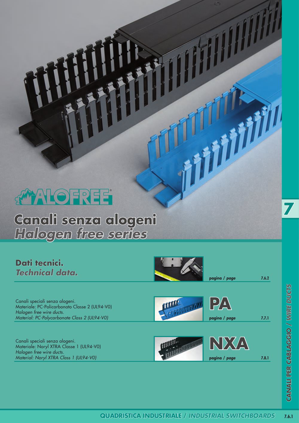 ALOFREE. Halogen-free special trunkings. - CANALPLAST