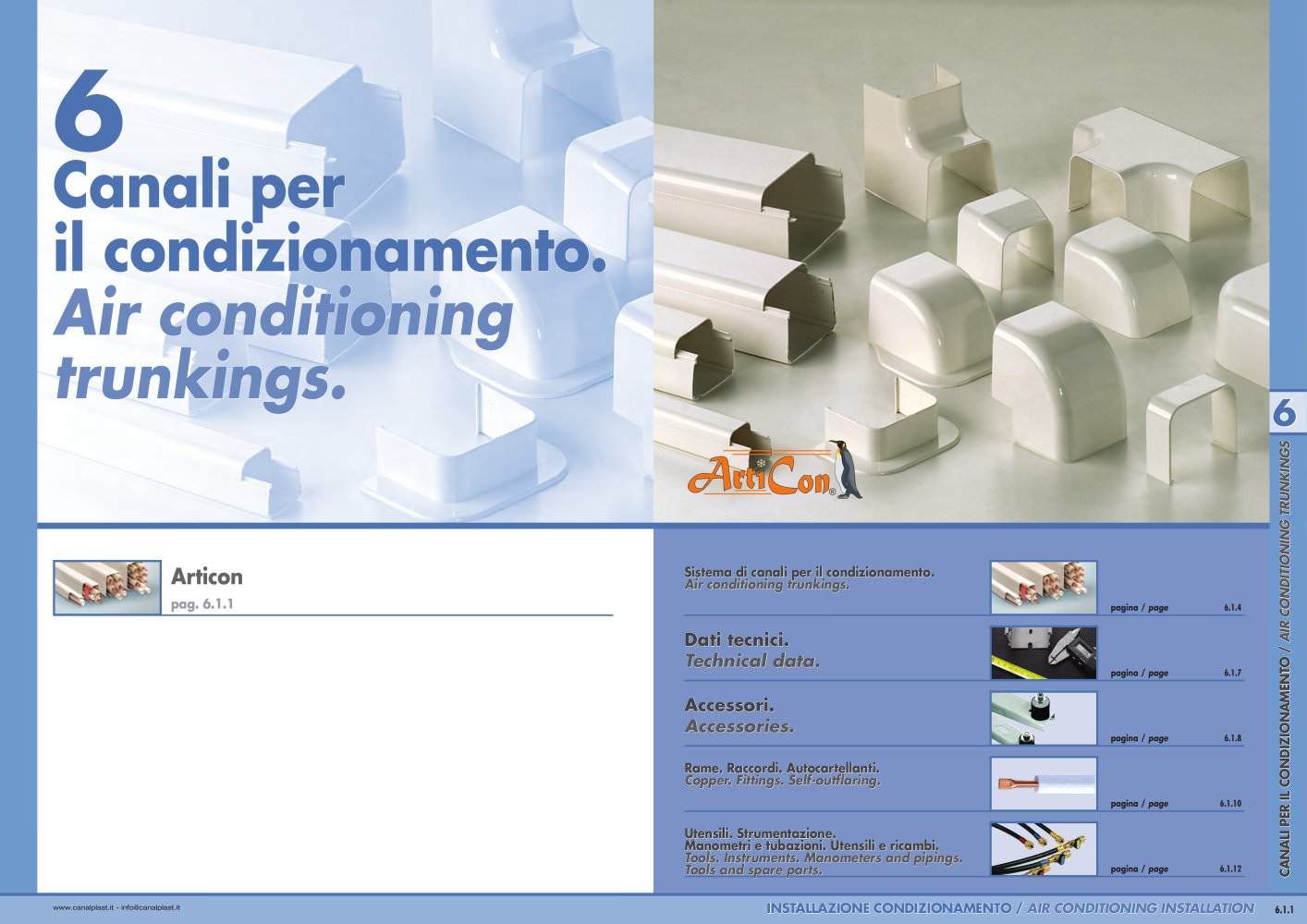 ARTICON. Air conditioning trunkings. - CANALPLAST