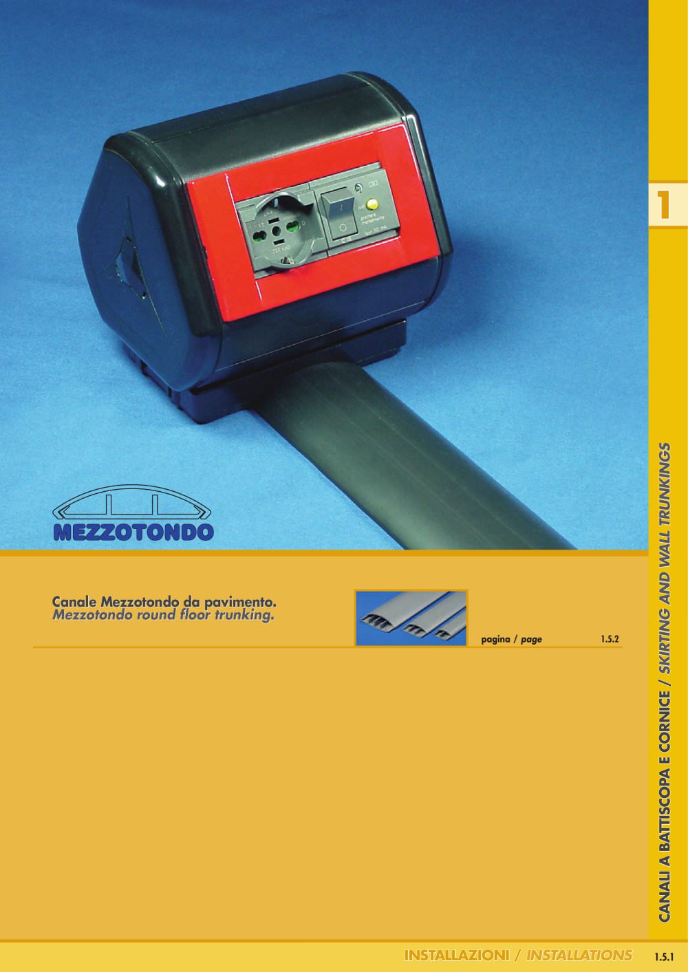 MEZZOTONDO. Floor trunking - CANALPLAST