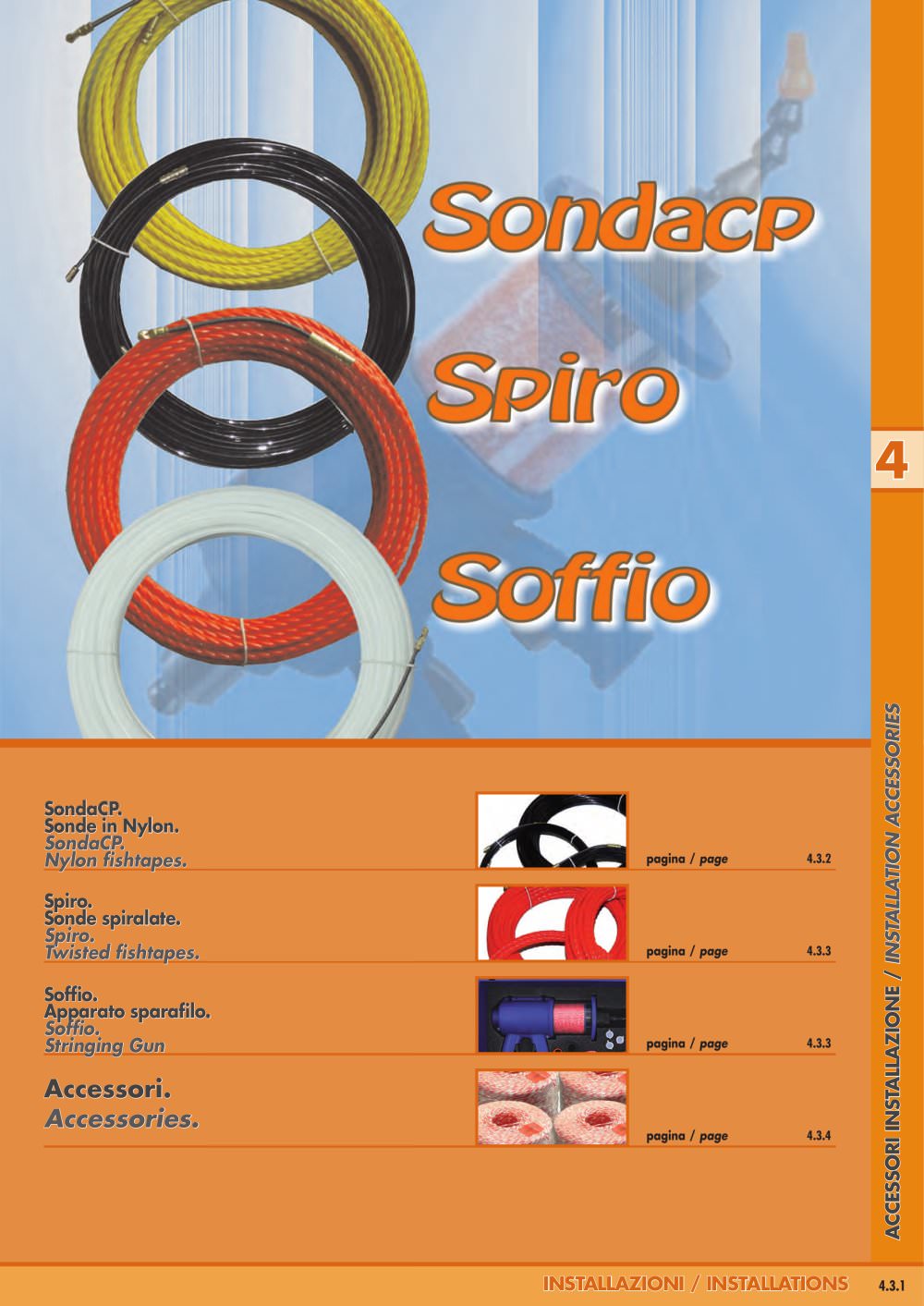 Nylon fishtapes and Stringing gun - CANALPLAST