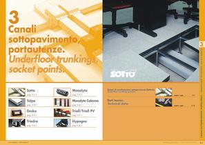 SOTTO. Underfloor trunking systems.