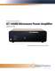 Giga-tronics GT-10XX Series Microwave Power Amplifier Product Flier - Giga-tronics Incorporated