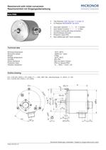 Resolver unit for max two geared Resolver Typ: FR 90