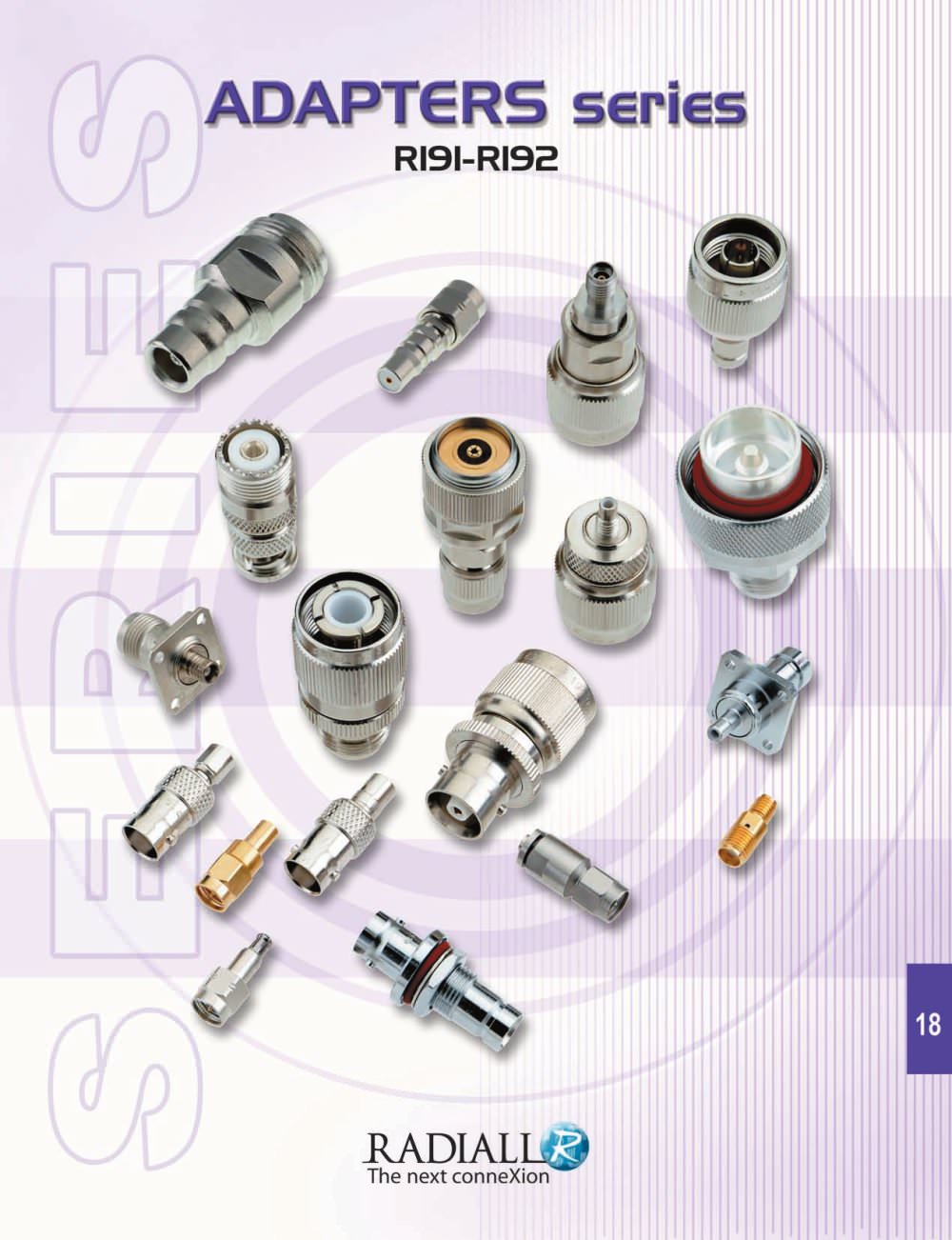 RF Coaxial Connectors Adapters Between Series - Radiall