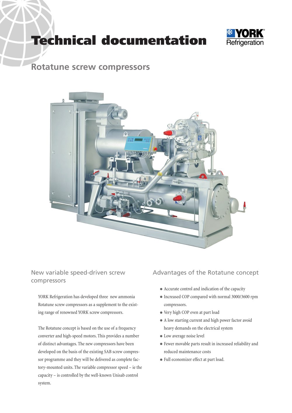 Rotatune screw compressors - YORK Refrigeration