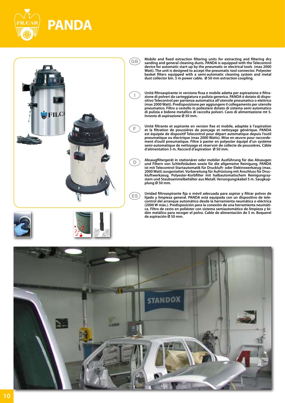 DUST EXTRACTORS Mobile units - FILCAR