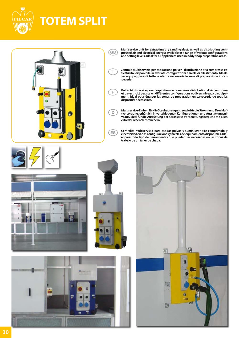 DUST EXTRACTORS Service columns - FILCAR