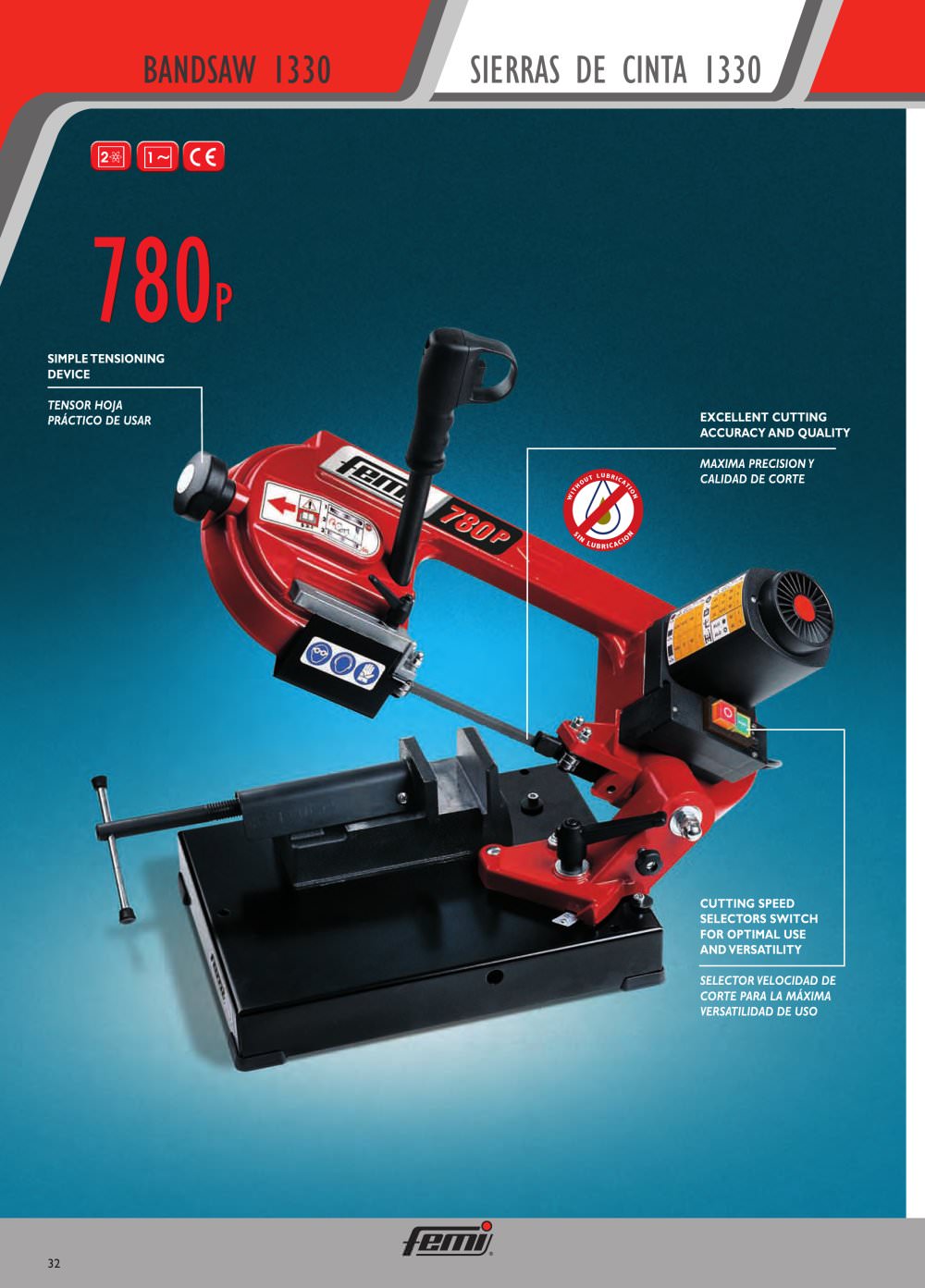 780P Metal cutting line Transportable band saws - FEMI