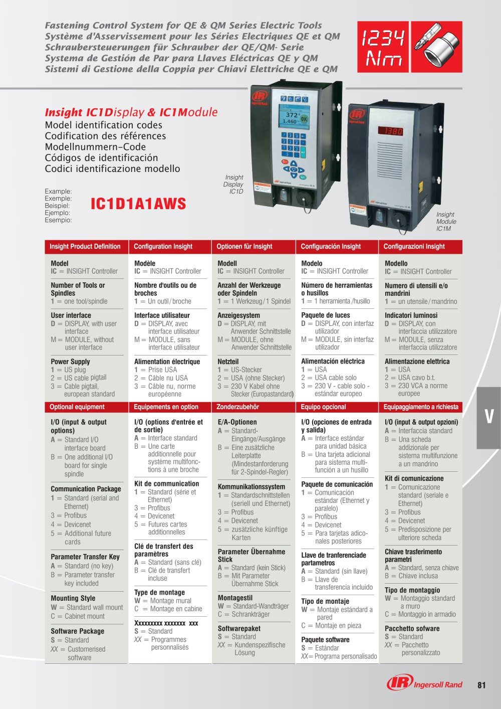 Controllers for QE and QM Electric Tools - Ingersoll Rand