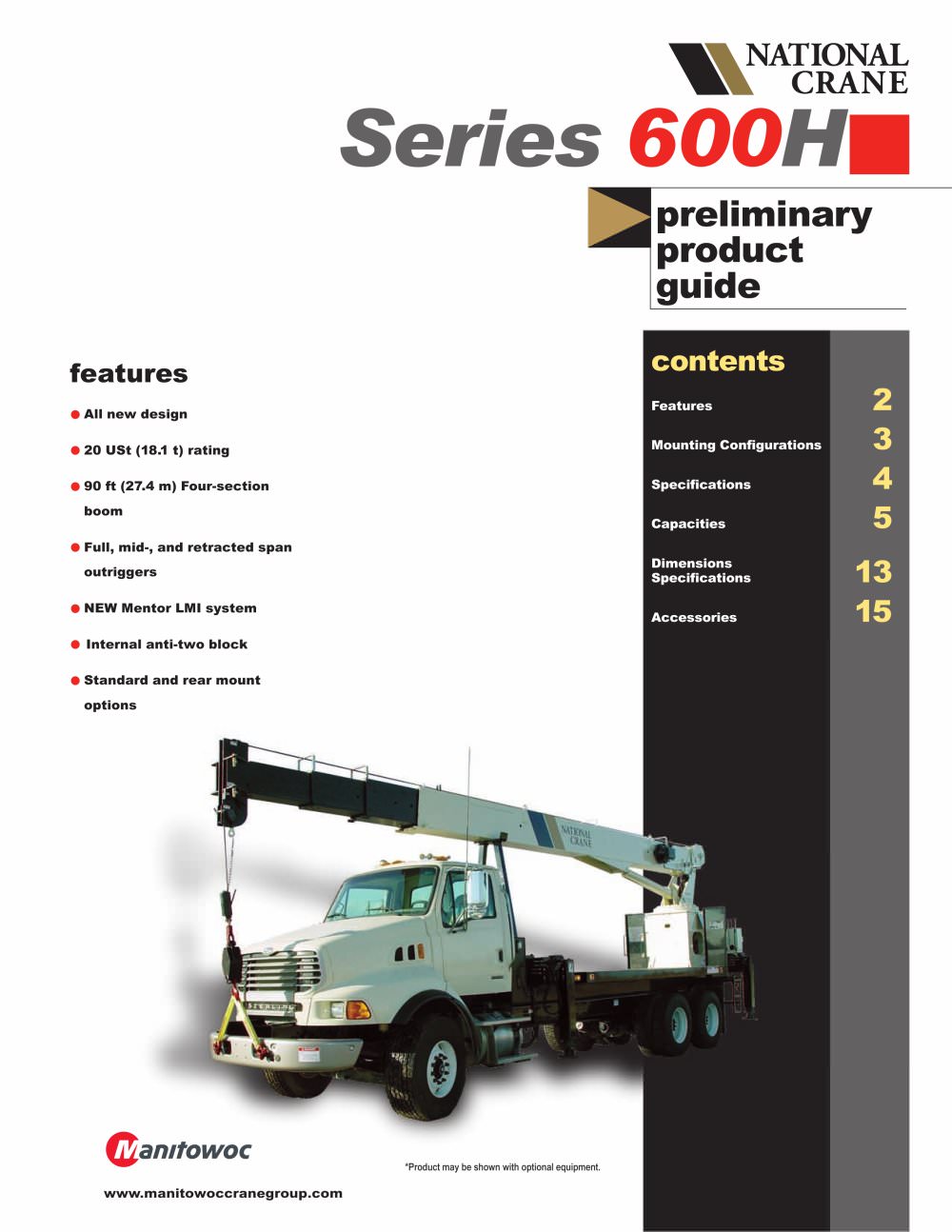 Telescoping Cranes 600H - Manitowoc Cranes