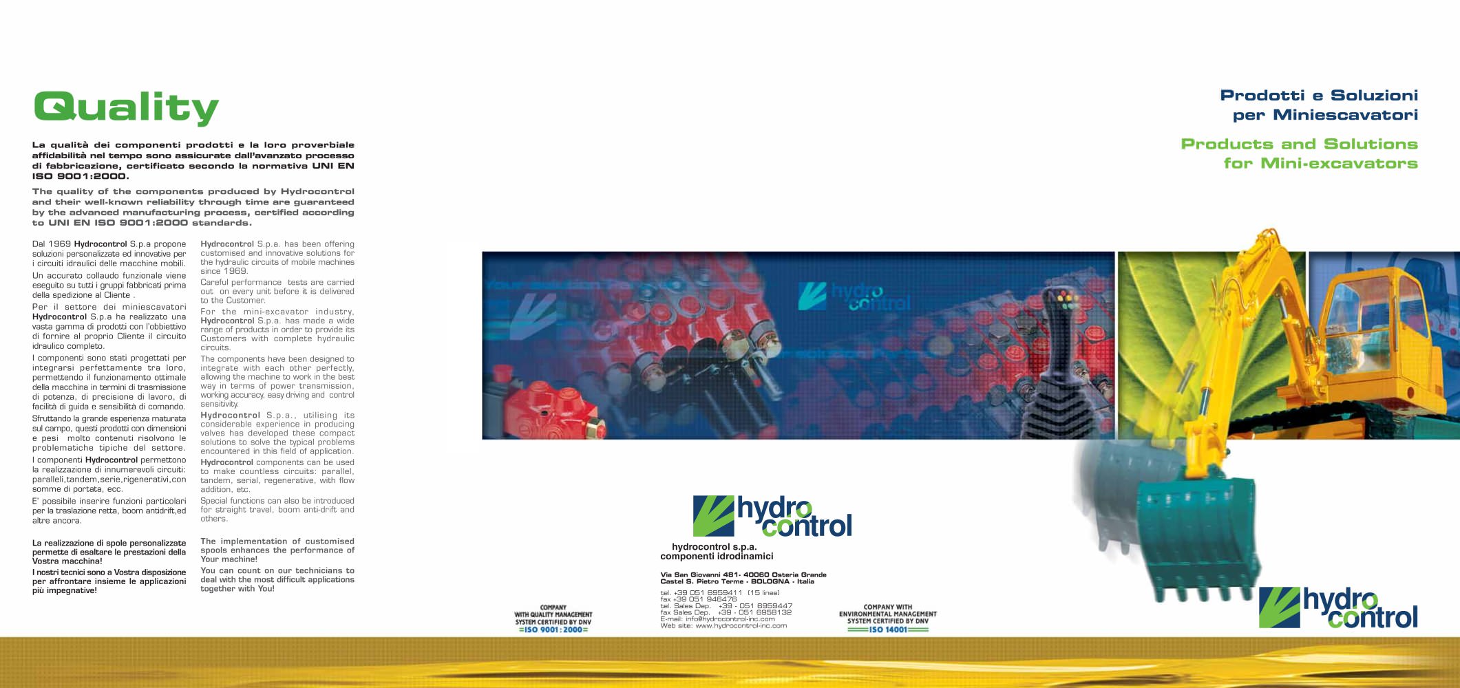 MiniMini-excavators - HYDROCONTROL