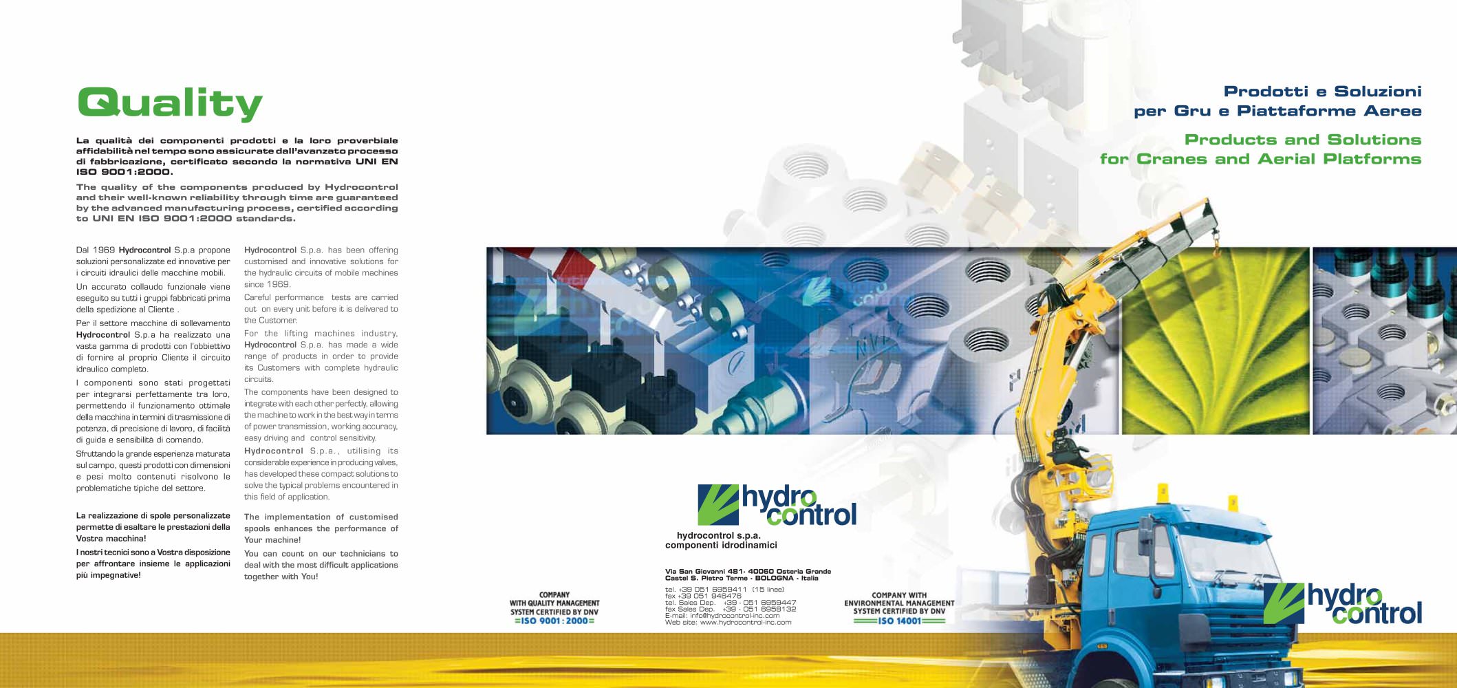 Products and Solutions for Cranes and Aerial Platforms - HYDROCONTROL