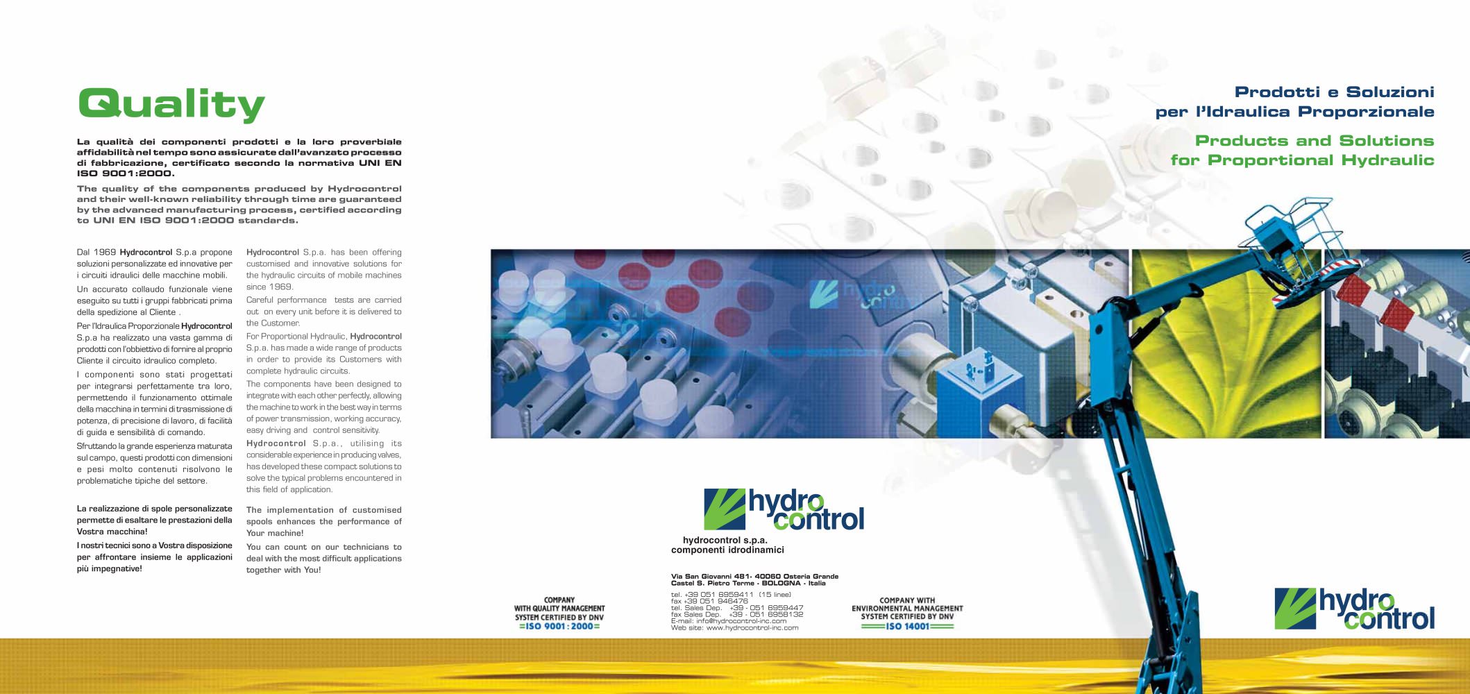 Products and Solutions for Proportional Hydraulic - HYDROCONTROL