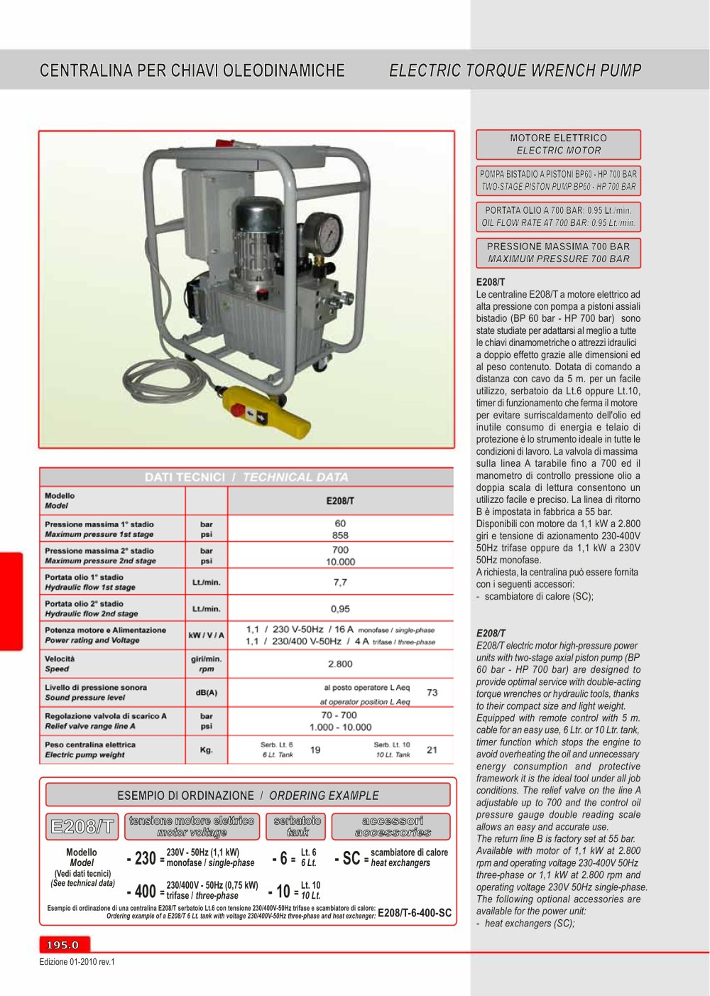 electric power unit E208-T - OLMEC