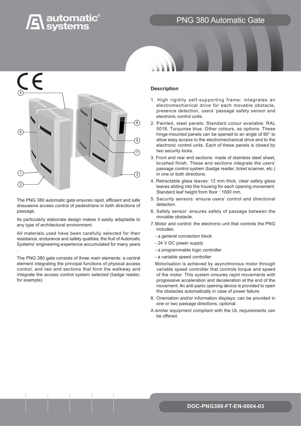 gate PNG 380 - AUTOMATIC SYSTEMS
