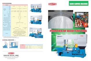Band sawing machine for alloy steel - SGAII8010CNC  