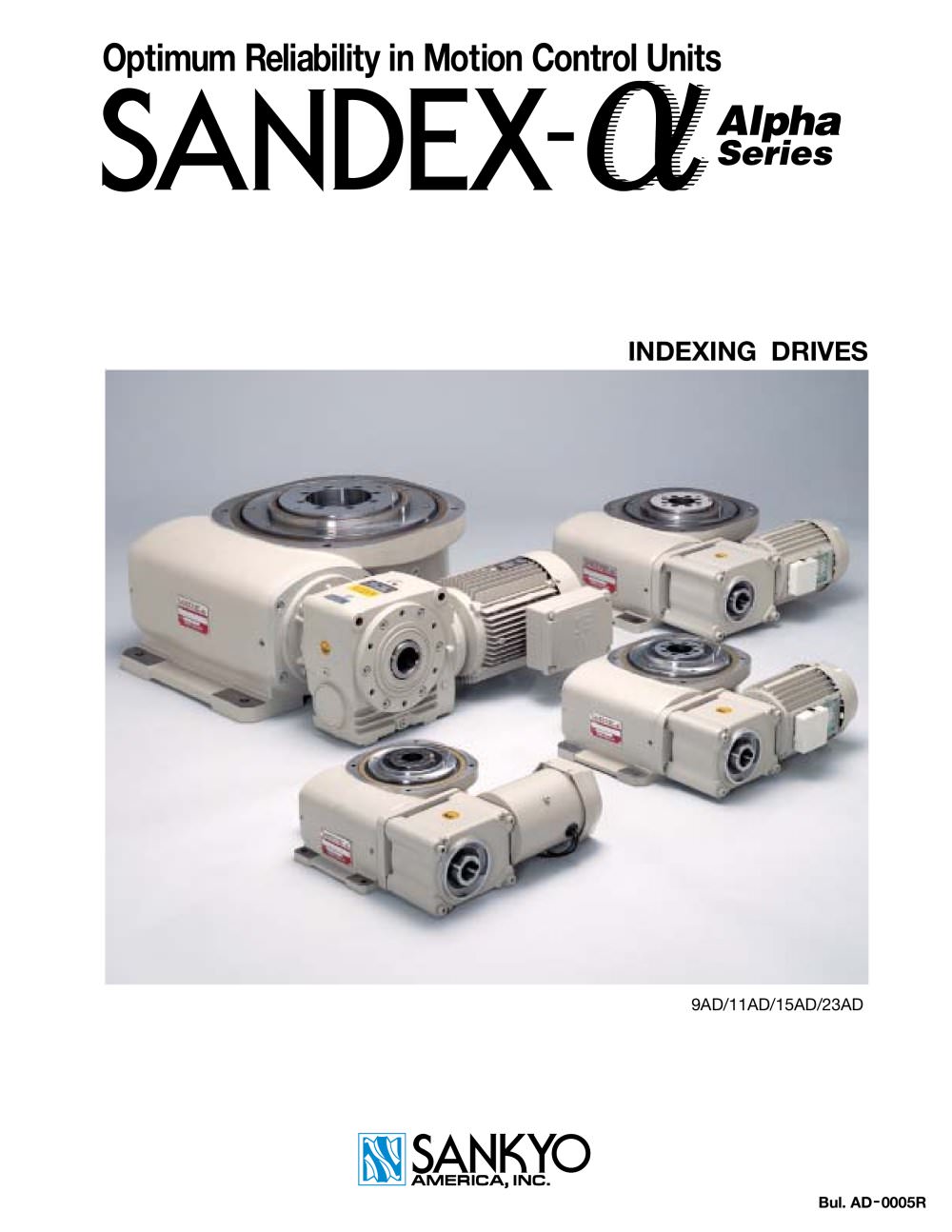 Alpha Series Catalog - Sankyo America