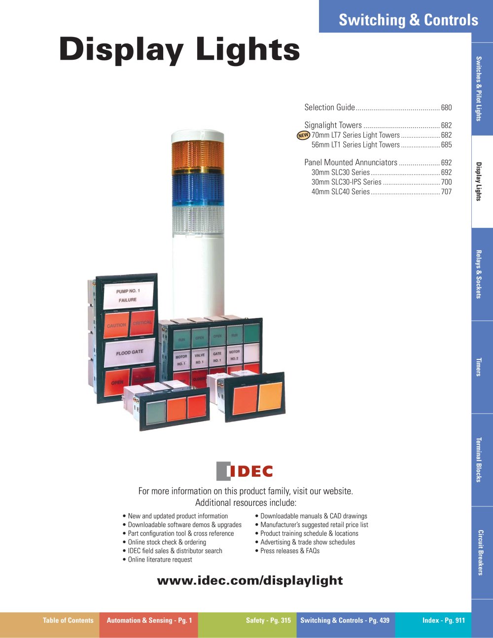 Complete Display Lights Catalog - IDEC USA
