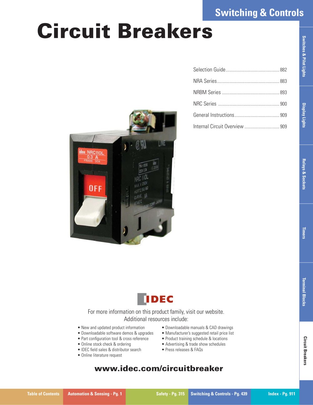 Complete Circuit Breakers Catalog - IDEC