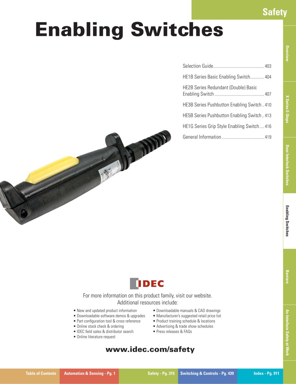 Complete Enabling Switches Catalog - IDEC