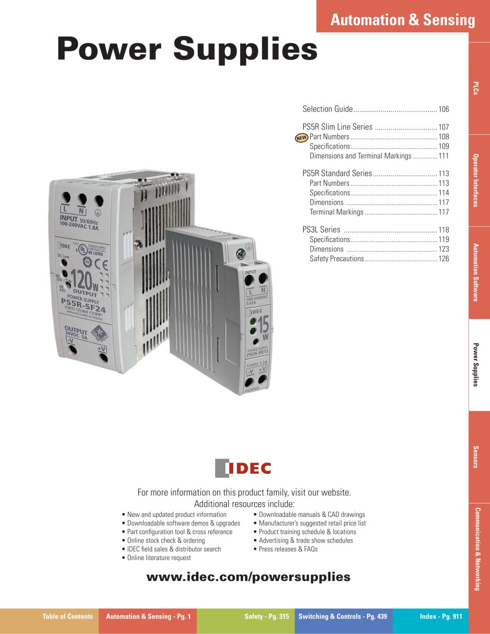 Complete Power Supply Catalog - IDEC