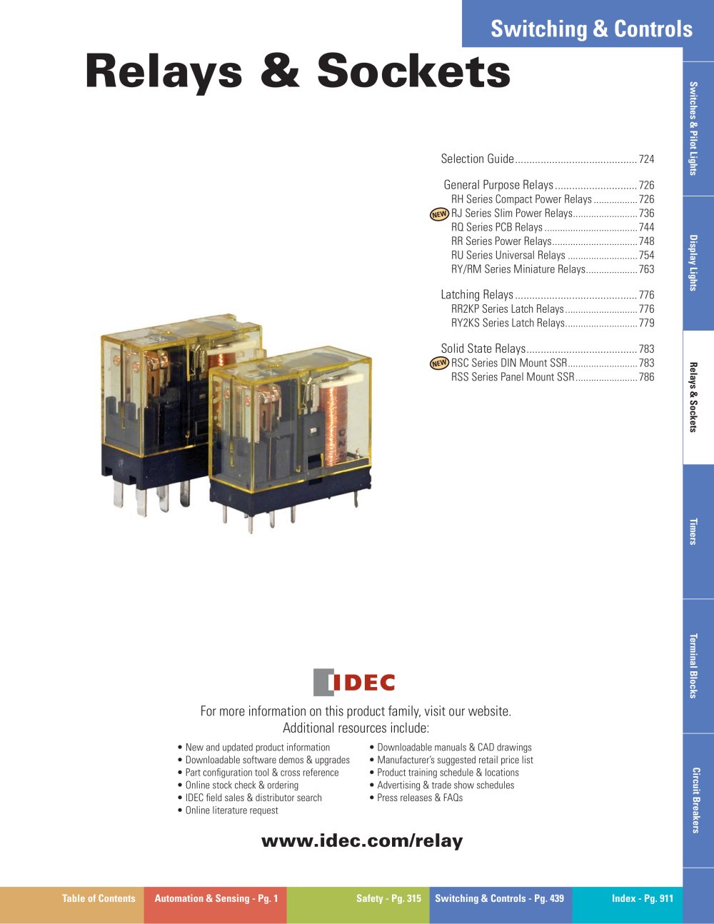 Complete Relay & Socket Catalog - IDEC