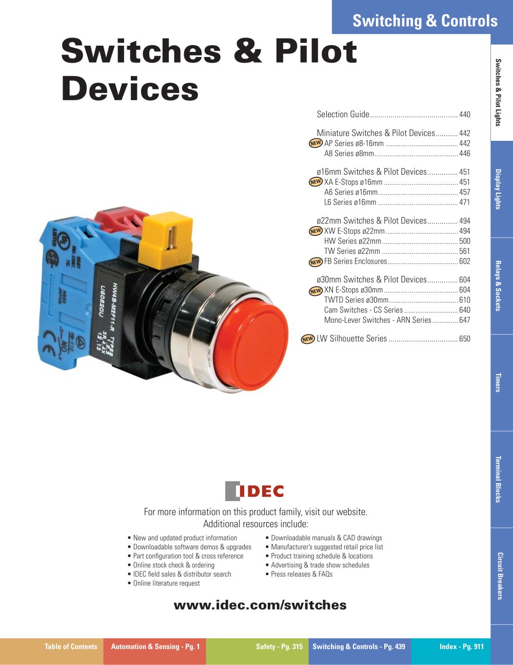 Complete Switch & Pilot Device Catalog - IDEC
