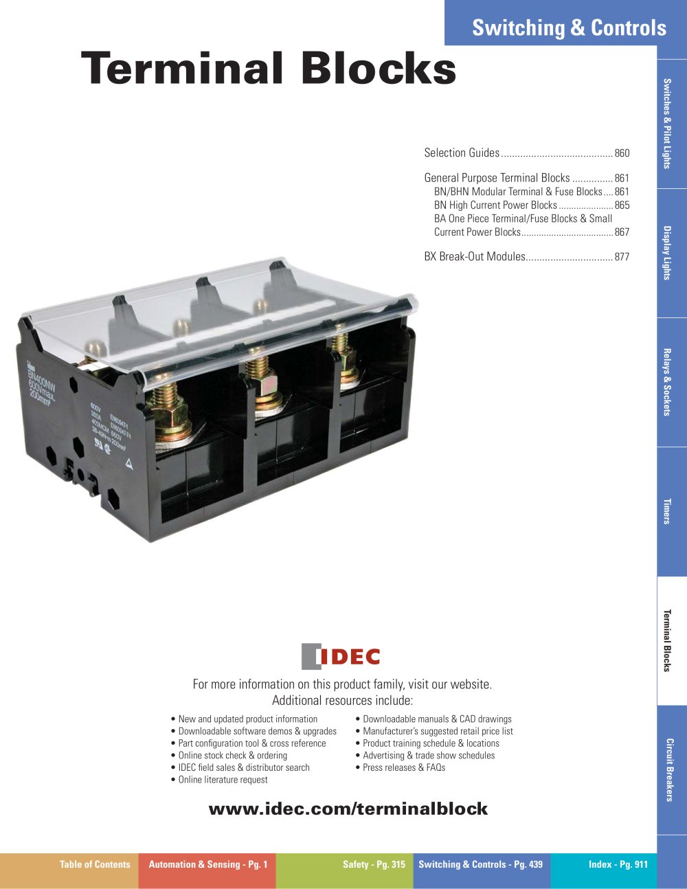 Complete Terminal Blocks Catalog - IDEC