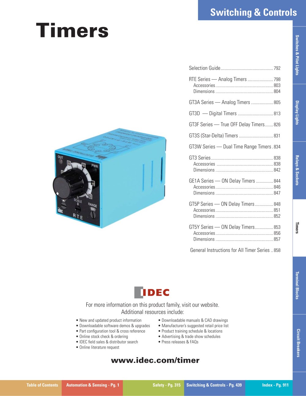 Complete Timer Catalog - IDEC