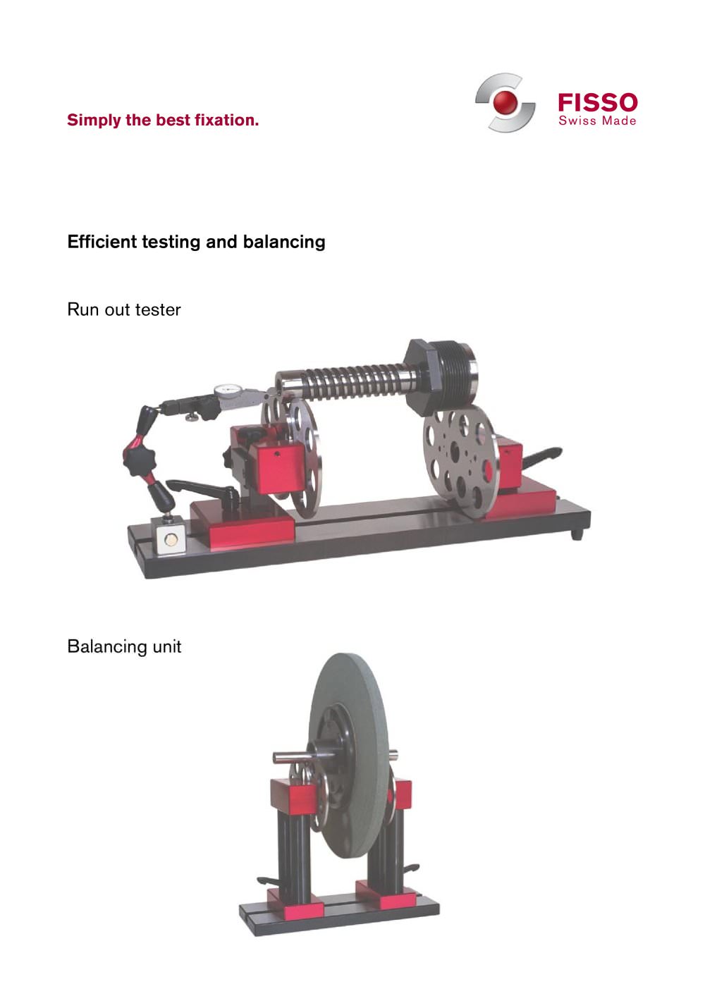 Run out tester & balancing unit E - Baitella