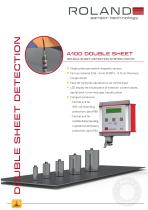 Double Blank Detection in Sheet Metal Processing A100