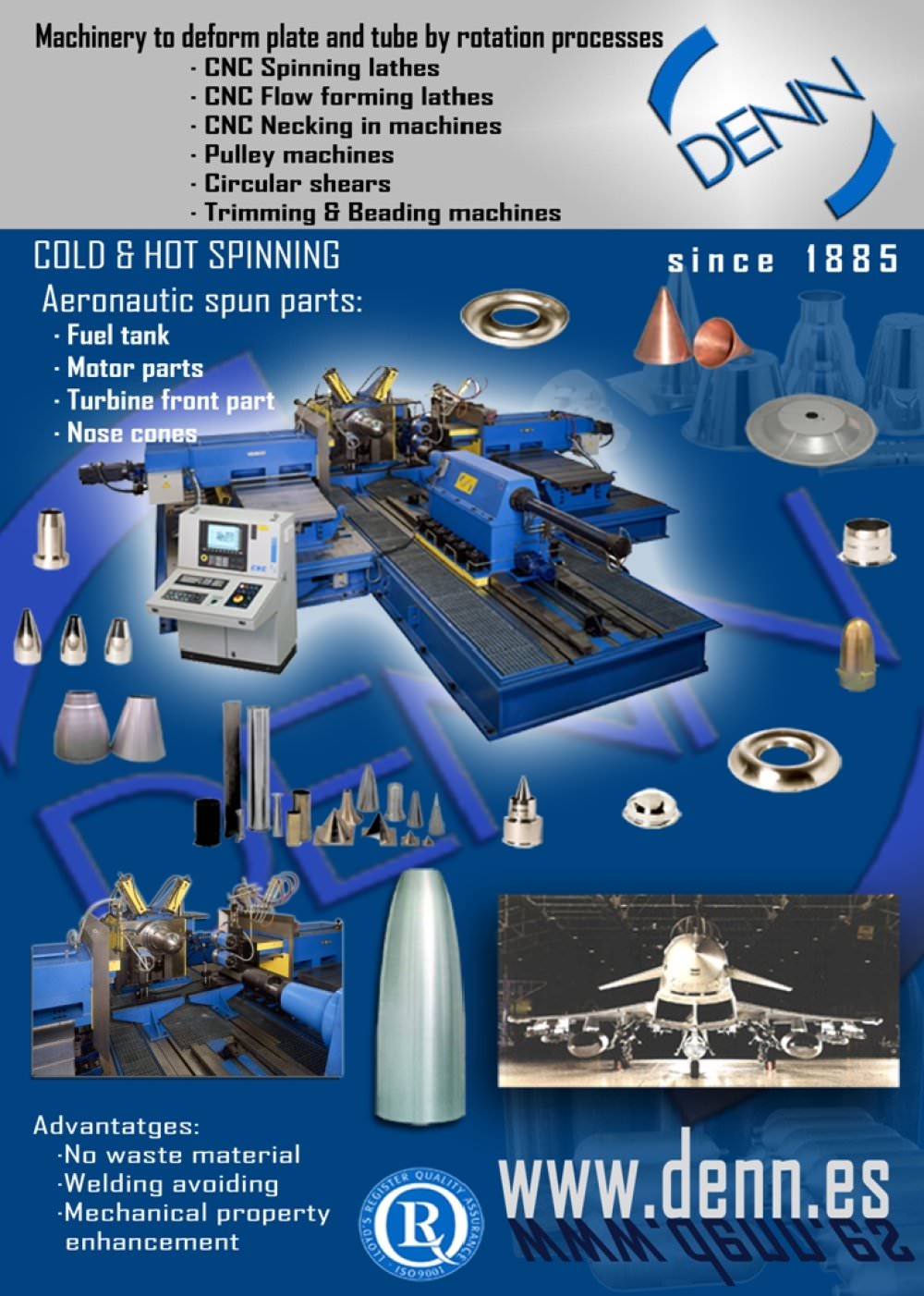 Aeronautic spun parts - DENN